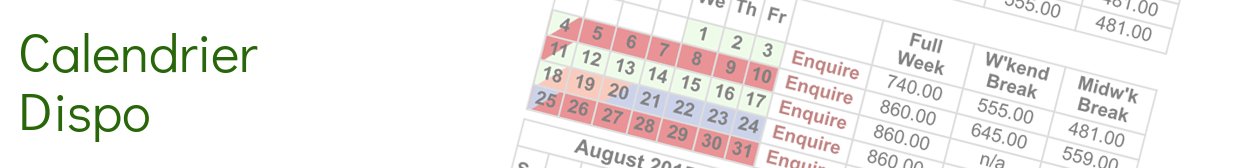 Calendrier Dispo